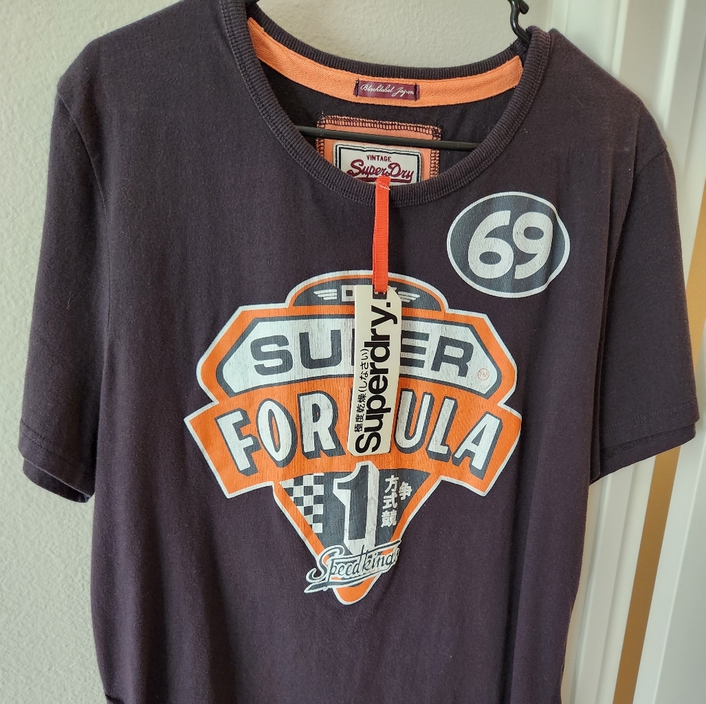 Brand New Superdry T-shirt washed black